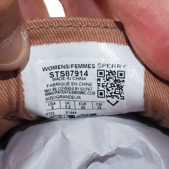 Sperry Crest Vibe Shimmer Metallic Leather Sneakers "Rose" STS87914 Women's 9 - Picture 10 of 11